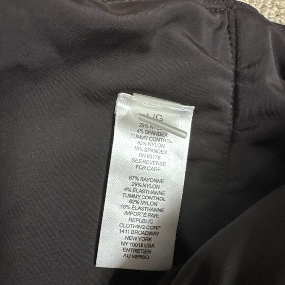 Tahari Pants Brown Flared Pull On Women’s Size Large - Picture 10 of 12